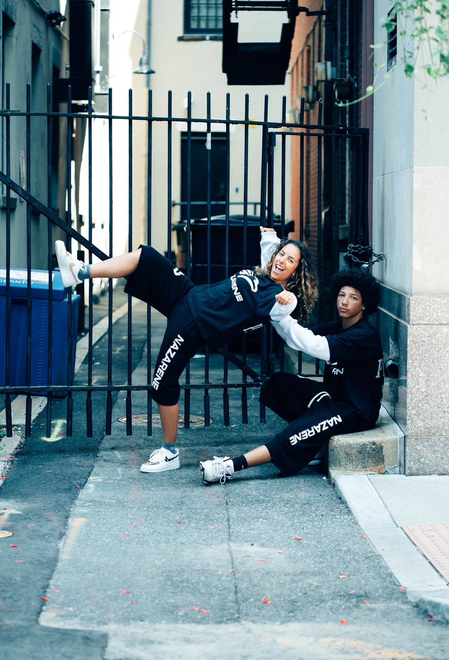 NAZARENE Black 3/4 Sweatshorts