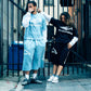 NAZARENE Sky Blue 3/4 Sweatshorts