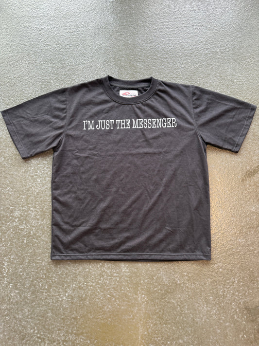 “MESSENGER” Text T-Shirt