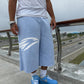NAZARENE Sky Blue 3/4 Sweatshorts