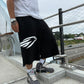NAZARENE Black 3/4 Sweatshorts