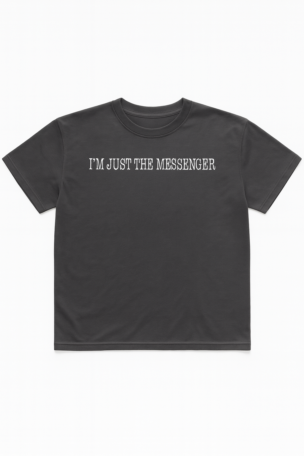 “MESSENGER” Text T-Shirt