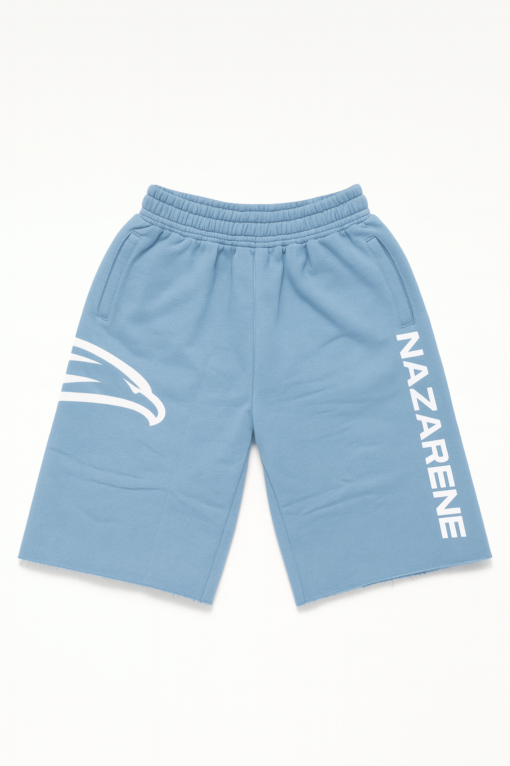 NAZARENE Sky Blue 3/4 Sweatshorts